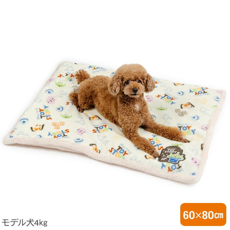 ペットパラダイス 犬 マット 冬用 ディズニー 総柄 ボア トイ・ストーリー 遠赤外線 (80×60cm) 寝具