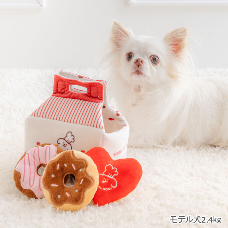 ペットパラダイス 犬 おもちゃ 知育 ノーズワーク ドーナツセット トイ 音が鳴る 噛む ペットトイ 玩具 0