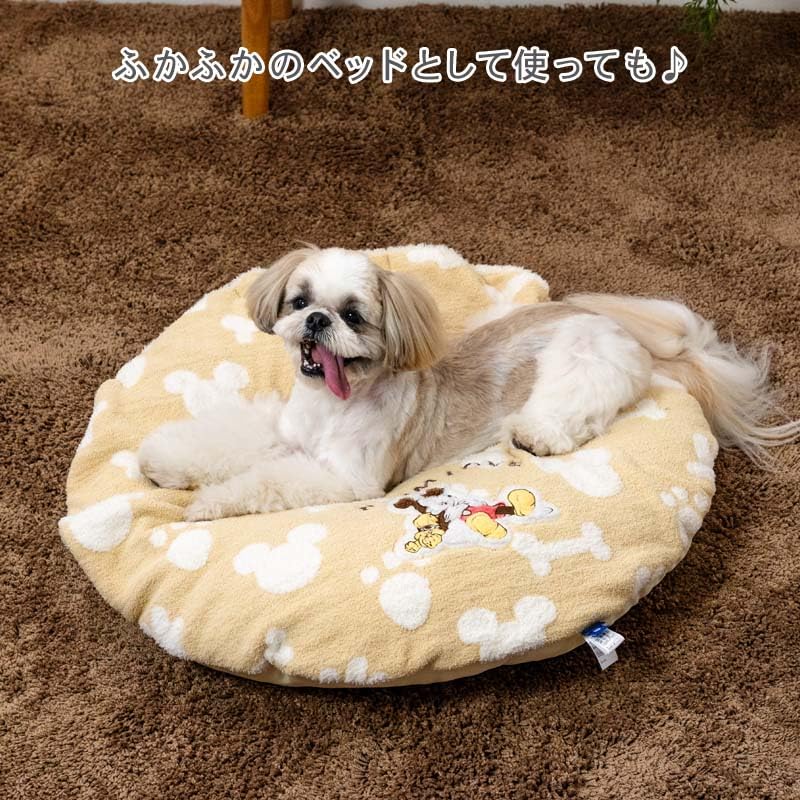 ペットパラダイス ディズニー ミッキーマウス プルート 犬 マット 冬用 寝具 クッション ベッド くつろぎ ペットベッド ペットクッション 遠赤外線 洗える 保温 防寒 ペット 冬 (国内直営店72店舗展開2025/10/1時点)
