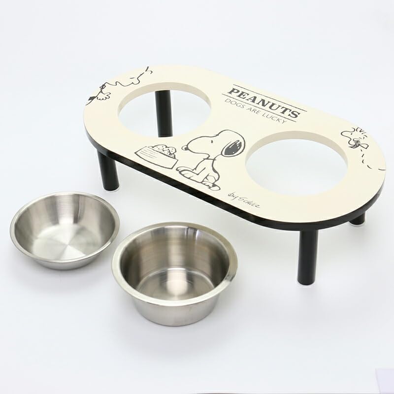 ペットパラダイス スヌーピー モノトーン えさ皿 犬 餌入れ 食器 犬用品