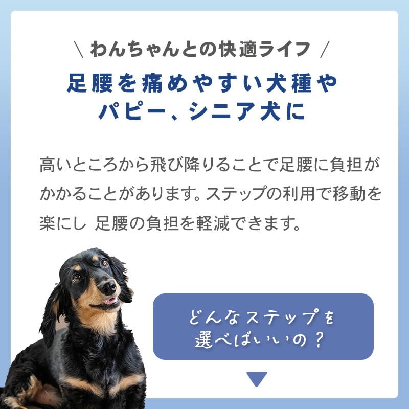ペットパラダイス スヌーピー デニム風 ステップ 犬 階段 2段 折り畳み可能 収納付き