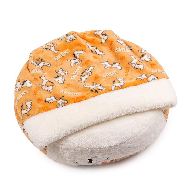 ペットパラダイス スヌーピー 犬 ベッド 冬用 遠赤外線 洗える てくてく 丸型 寝袋 (50cm) 遠赤 あったか ペット 冬 かわいい おしゃれ 可愛い 国内直営店72店舗展開2025/10/1時点 寝具