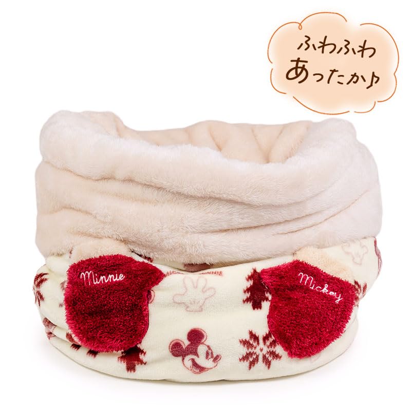 ペットパラダイス ディズニー ミッキーマウス 犬 ベッド 冬用 遠赤外線 洗える ニット柄 筒型 寝袋 (42×70cm) 遠赤 あったか ペット 冬 かわいい おしゃれ 可愛い 寝具