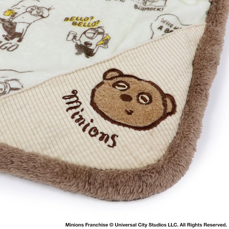 ペットパラダイス ミニオン 犬 マット 秋冬 遠赤外線 ボアマット コーヒー柄 ボア 四角型 寝具