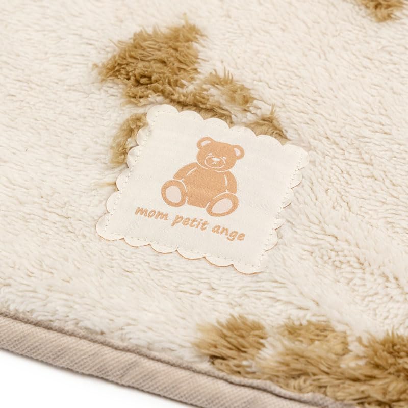 ペットパラダイス 犬 毛布 冬用 寝具 ベッド ブランケット くまちゃん 織り柄 ボア マット 保温 暖かい 防寒 かわいい あったか