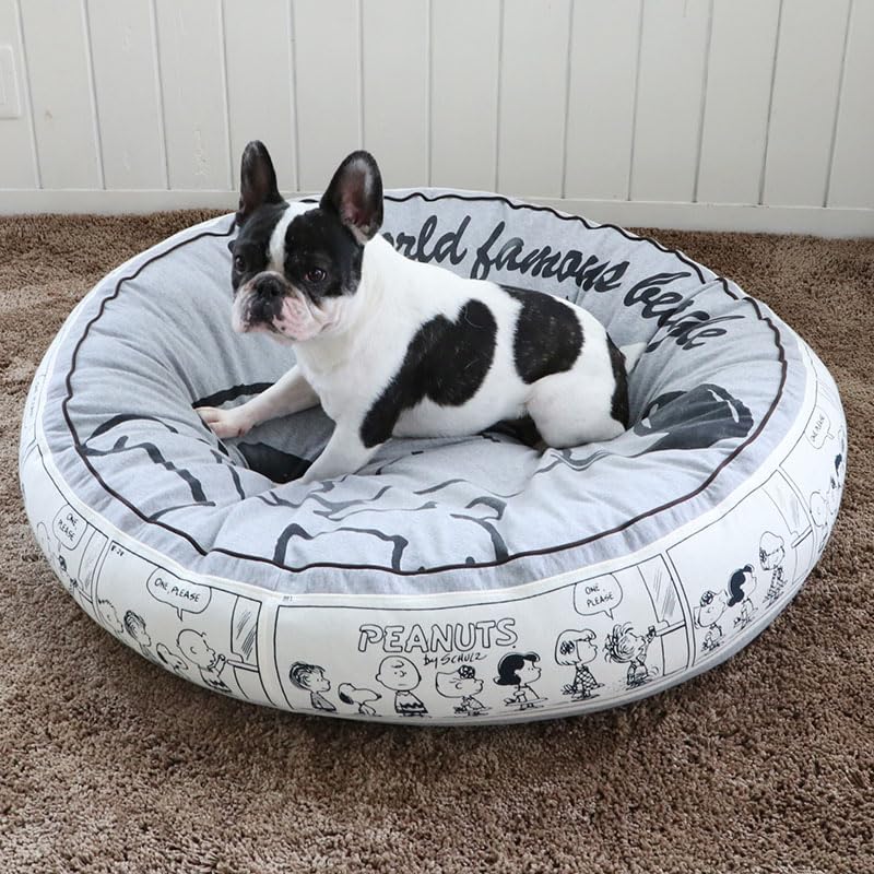 ペットパラダイス スヌーピー ハッピーダンス クッション 丸型 90cm ( ペットパラダイス国内直営店72店舗展開 2025/10/1時点)寝具 998-55449