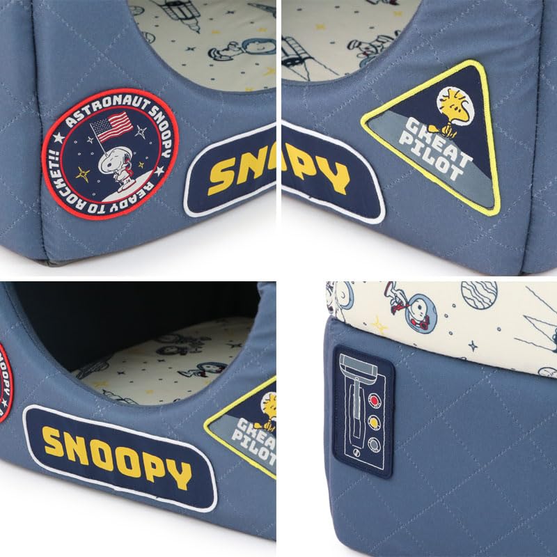 ペットパラダイス 犬 ドーム型ベッド ドーム型ハウス ベッド ハウス 四角 スヌーピー アストロ柄 超小型犬 37×38cm 758-33219