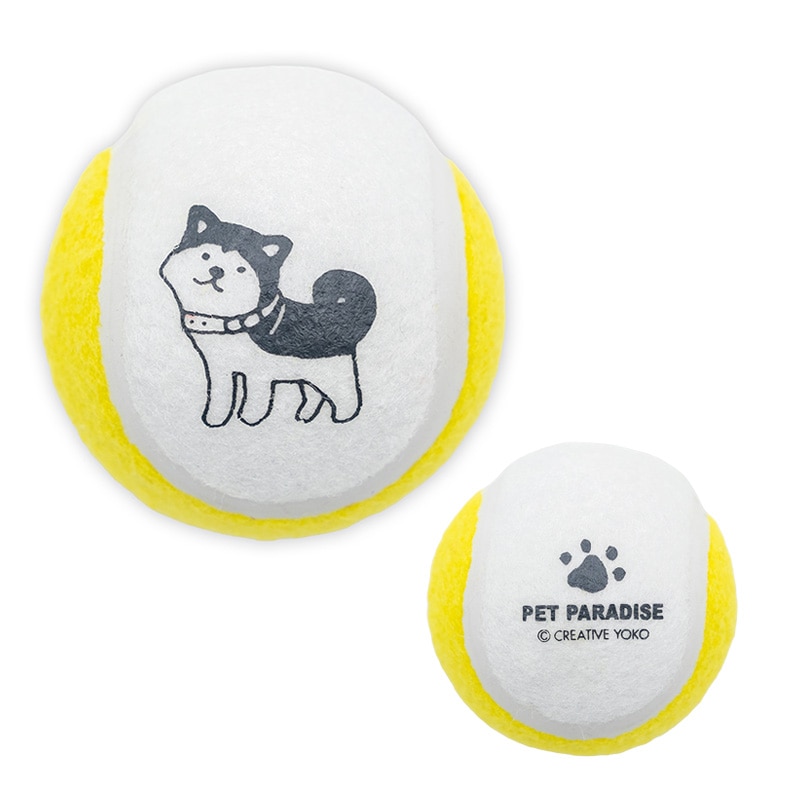 ペットパラダイス 犬 おもちゃ 犬おもちゃ テニスボール トイ 小型犬 中型犬 犬用おもちゃ ペット ロープ ボール 噛む 音 鳴る 3個セット オモチャ ペットトイ 玩具 TOY 0