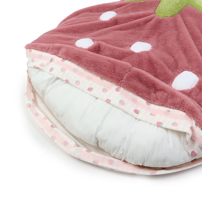 ペットパラダイス 犬 ペットベッド ピンク 苺 クッション (90×92cm) 寝具 633-29214