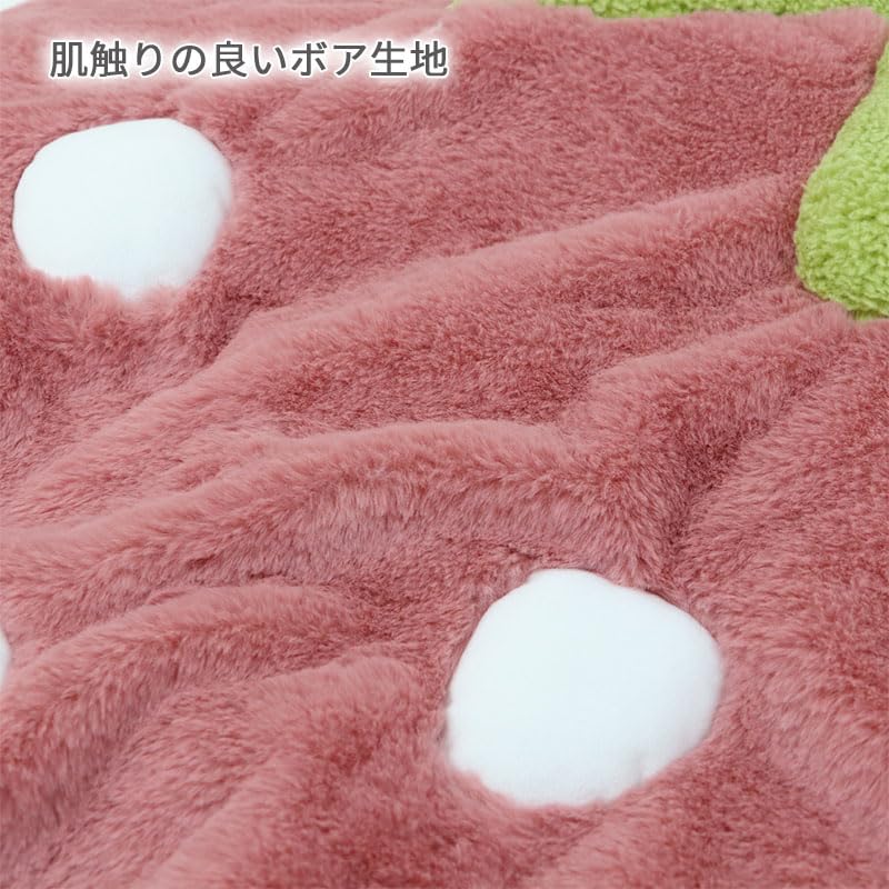 ペットパラダイス 犬 ペットベッド ピンク 苺 クッション (70×71cm) 寝具 633-29213