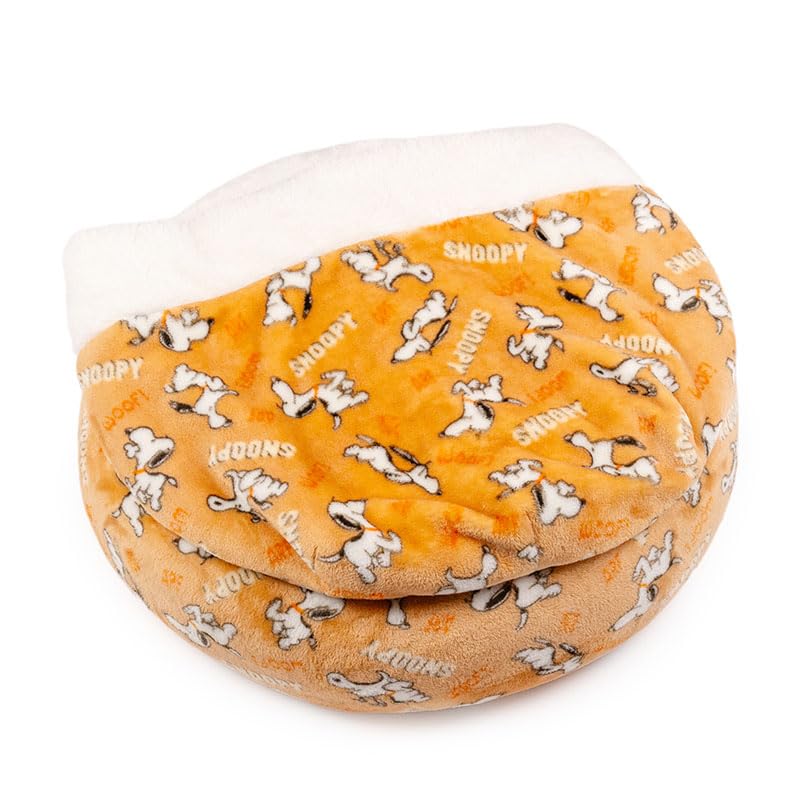 ペットパラダイス スヌーピー 犬 ベッド 冬用 遠赤外線 洗える てくてく 丸型 寝袋 (50cm) 遠赤 あったか ペット 冬 かわいい おしゃれ 可愛い 国内直営店72店舗展開2025/10/1時点 寝具