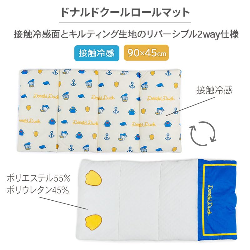 ペットパラダイス 犬 ペット クッション 夏用 クール ディズニー ロール マット ドナルド ブルー 小型犬 寝具