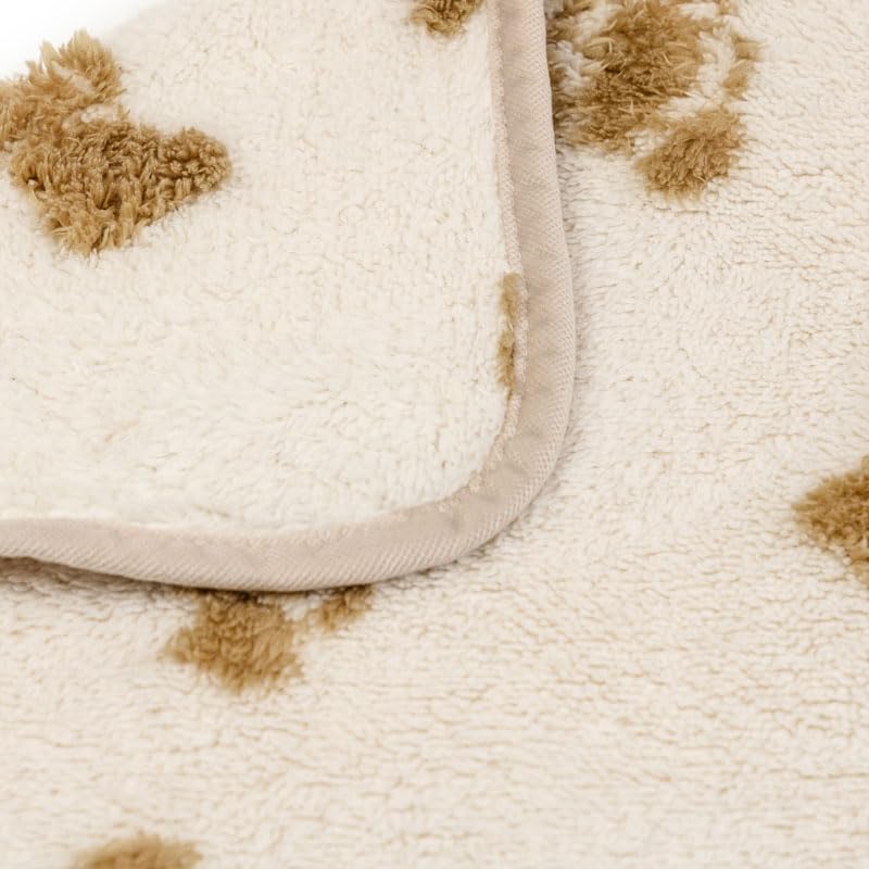 ペットパラダイス 犬 毛布 冬用 寝具 ベッド ブランケット くまちゃん 織り柄 ボア マット 保温 暖かい 防寒 かわいい あったか