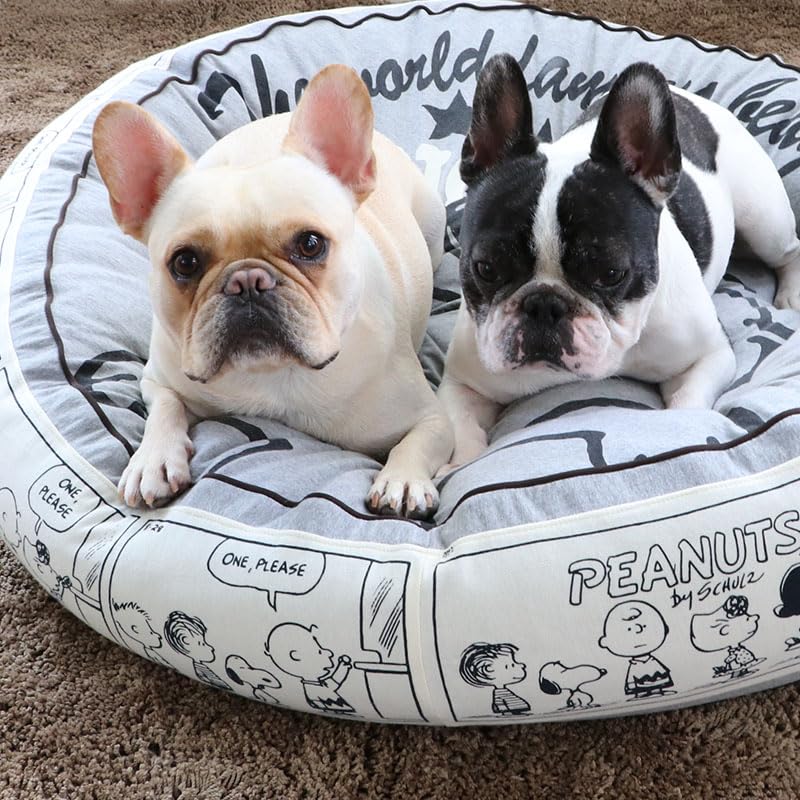 ペットパラダイス スヌーピー ハッピーダンス クッション 丸型 90cm ( ペットパラダイス国内直営店72店舗展開 2025/10/1時点)寝具 998-55449