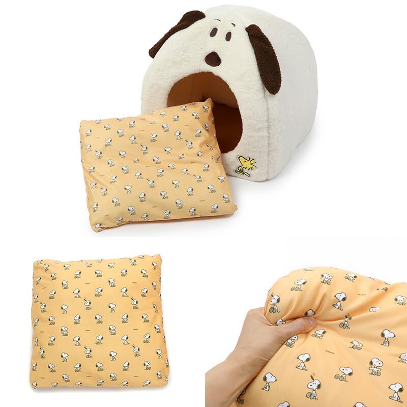 ペットパラダイス スヌーピー 犬 ベッド ドーム ドーム型ベッド ドーム型ハウス 家 ペットハウス 犬 猫 スヌーピー グッズ ( 顔 ハウス 小 約43×43×41cm ペットパラダイス国内直営店72店舗展開 2025/10/1時点)758-33811