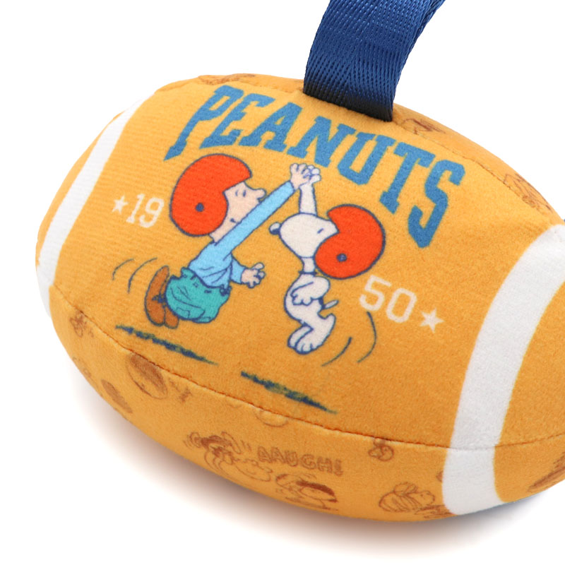 ペットパラダイス スヌーピー 犬 おもちゃ 犬おもちゃ タブ付き ラグビーボール トイ 犬用おもちゃ ペット ボール 噛む 音 鳴る オモチャ ペットトイ 玩具 TOY 0