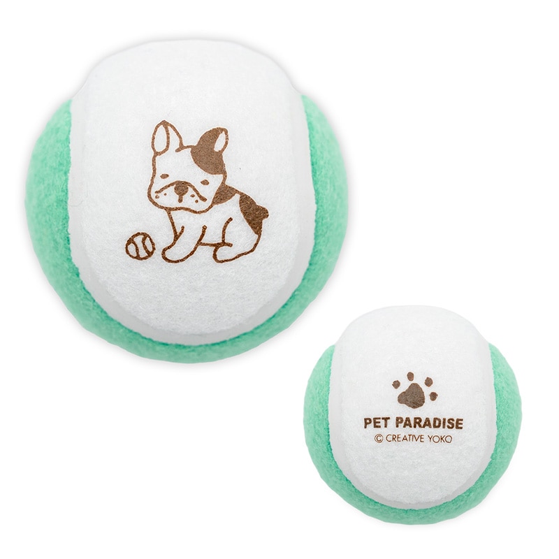 ペットパラダイス 犬 おもちゃ 犬おもちゃ テニスボール トイ 小型犬 中型犬 犬用おもちゃ ペット ロープ ボール 噛む 音 鳴る 3個セット オモチャ ペットトイ 玩具 TOY 0