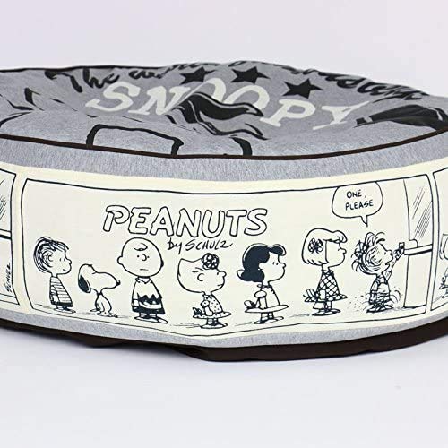 ペットパラダイス スヌーピー ハッピーダンス クッション 丸型 60cm 寝具 998-55448