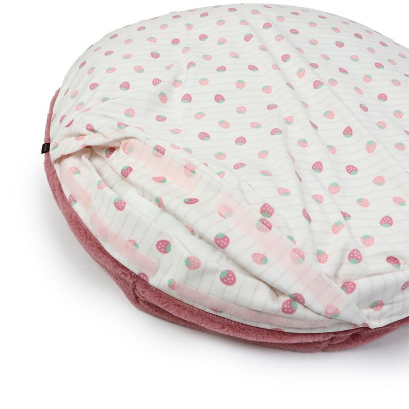 ペットパラダイス 犬 ペットベッド ピンク 苺 クッション (70×71cm) 寝具 633-29213