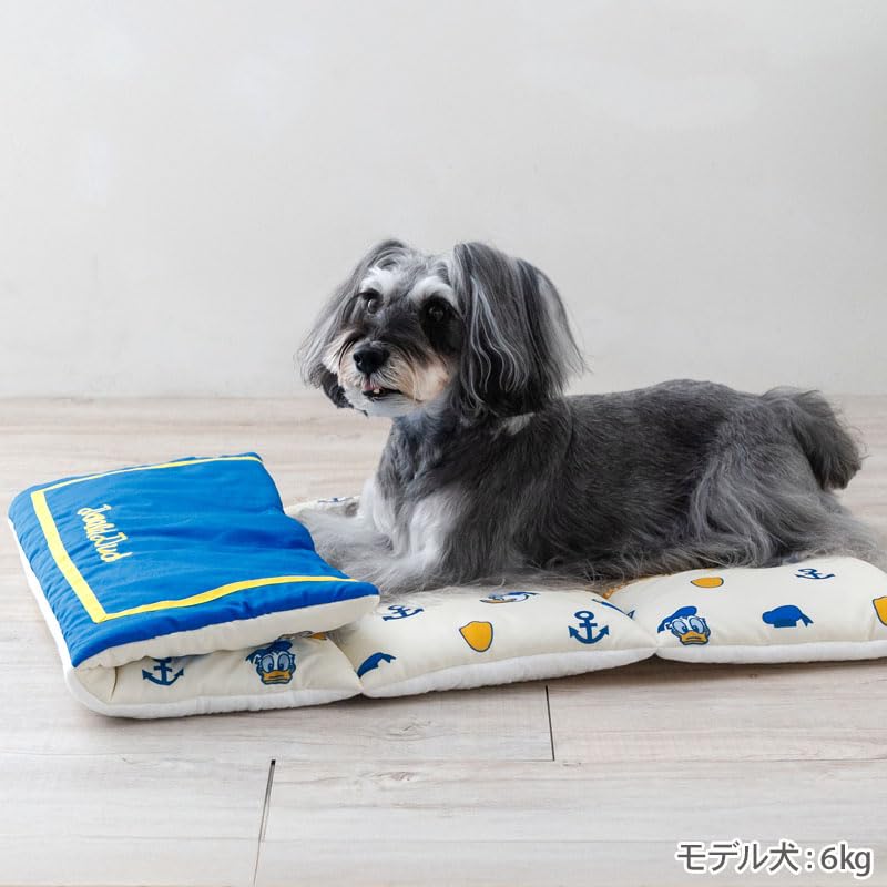ペットパラダイス 犬 ペット クッション 夏用 クール ディズニー ロール マット ドナルド ブルー 小型犬 寝具