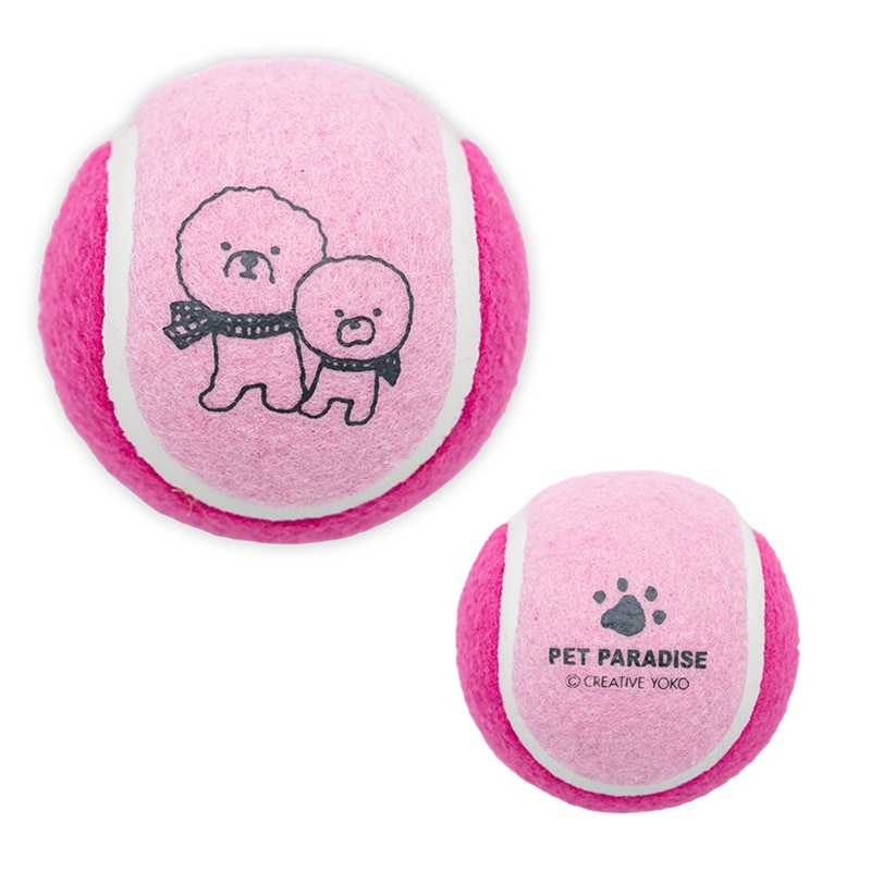 ペットパラダイス 犬 おもちゃ 犬おもちゃ テニスボール トイ 小型犬 中型犬 犬用おもちゃ ペット ロープ ボール 噛む 音 鳴る 3個セット オモチャ ペットトイ 玩具 TOY 0