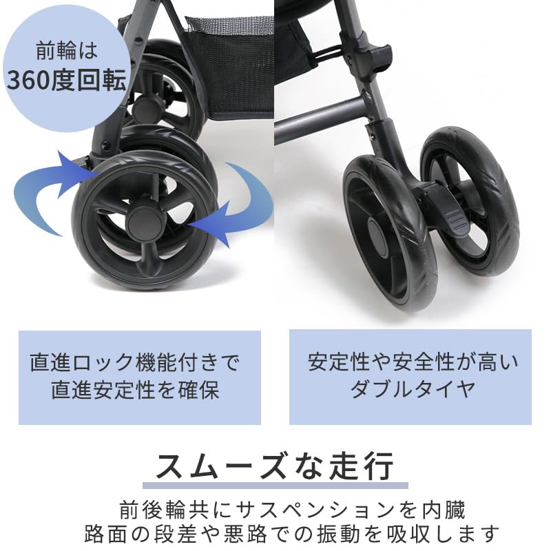 ペットパラダイス ペットカート 犬 バギー 小型犬 中型犬 ドッグカート スムーカ ハンドフル 15kgまで対応 (国内直営店73店舗展開中 2025/11/1時点 ) ブラック 15kgまで対応