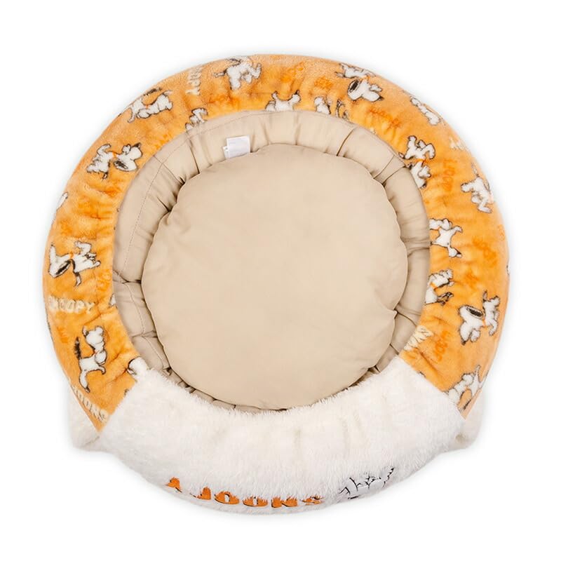 ペットパラダイス スヌーピー 犬 ベッド 冬用 遠赤外線 洗える てくてく 丸型 寝袋 (50cm) 遠赤 あったか ペット 冬 かわいい おしゃれ 可愛い 国内直営店72店舗展開2025/10/1時点 寝具
