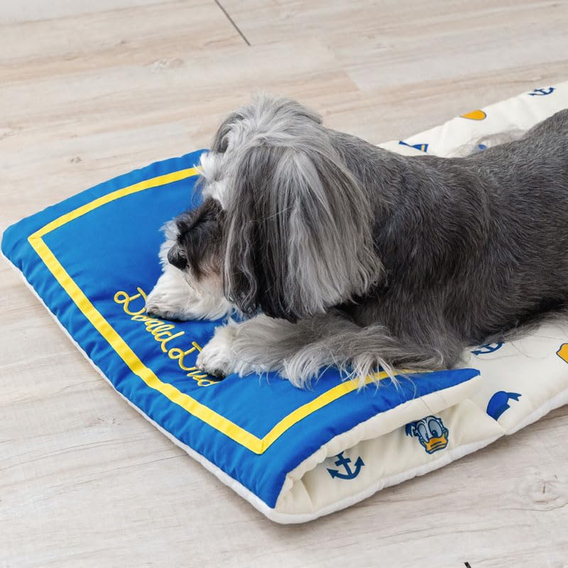 ペットパラダイス 犬 ペット クッション 夏用 クール ディズニー ロール マット ドナルド ブルー 小型犬 寝具