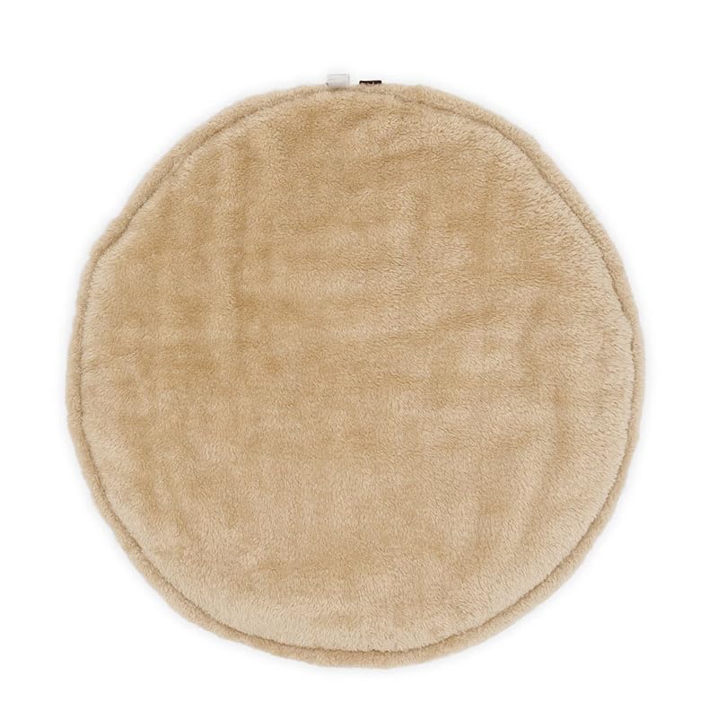 ペットパラダイス 犬 マット 冬用 くまちゃん柄 ボア 丸マット (105cm) 遠赤外線 寝具