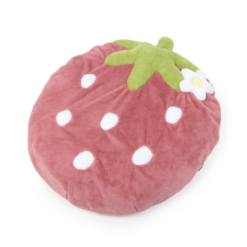 ペットパラダイス 犬 ペットベッド ピンク 苺 クッション (90×92cm) 寝具 633-29214