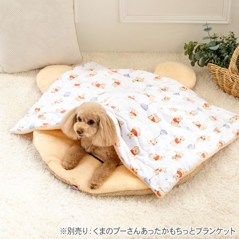 ペットパラダイス 犬 マット 冬用 ディズニー にっこり くまのプーさん 遠赤外線 (71×76cm) 寝具