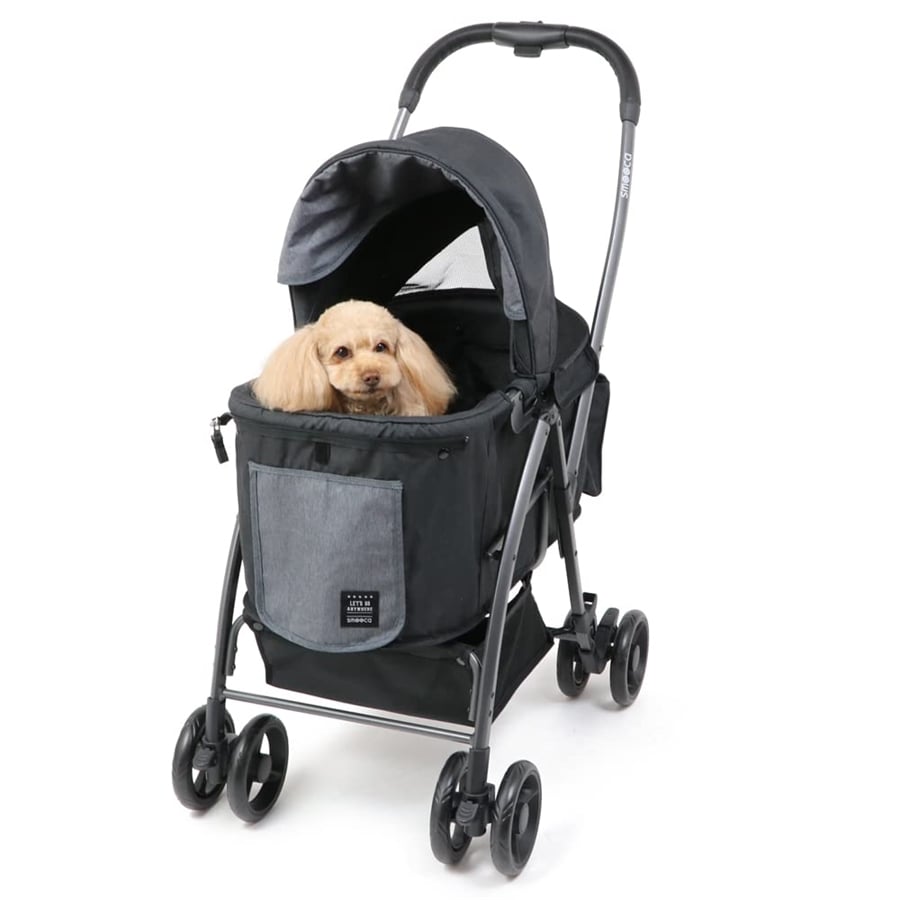 ペットパラダイス ペットカート 犬 バギー 小型犬 中型犬 ドッグカート スムーカ ハンドフル 15kgまで対応 (国内直営店73店舗展開中 2025/11/1時点 ) ブラック 15kgまで対応