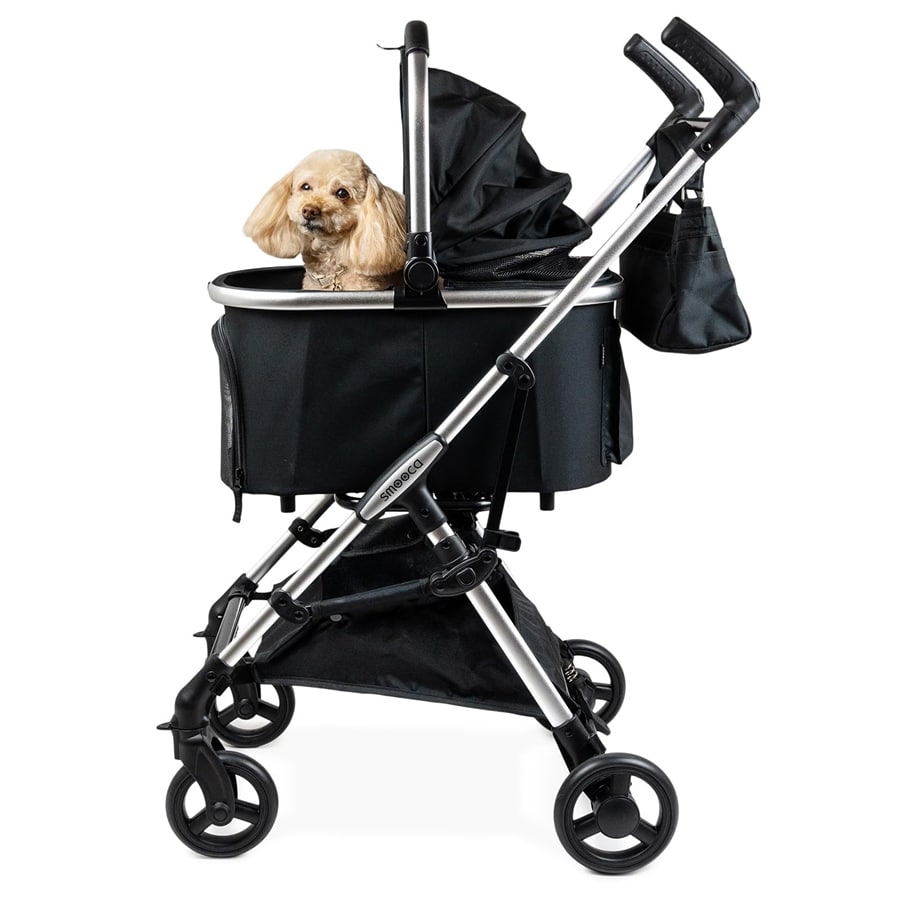 ペットパラダイス ペットカート 犬 バギー 小型犬 中型犬 ドッグカート スムーカ ミニ 黒 10kgまで対応 (国内直営店73店舗展開中 2025/11/1時点 ) ブラック 10kgまで対応