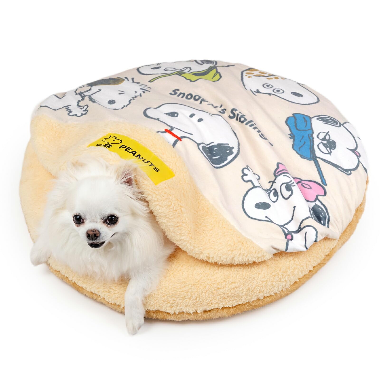 ペットパラダイス スヌーピー 犬 マット 冬用 寝具 クッション ベッド きょうだい くつろぎマット 60cm ペットベッド ペットクッション 遠赤外線 保洗える 温 防寒 ペット 冬