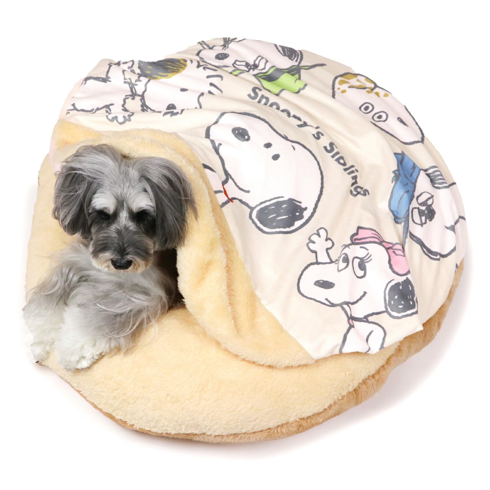 ペットパラダイス スヌーピー 犬 マット 冬用 寝具 クッション ベッド きょうだい くつろぎマット 75cm ペットベッド ペットクッション 遠赤外線 洗える 保温 防寒 ペット 冬