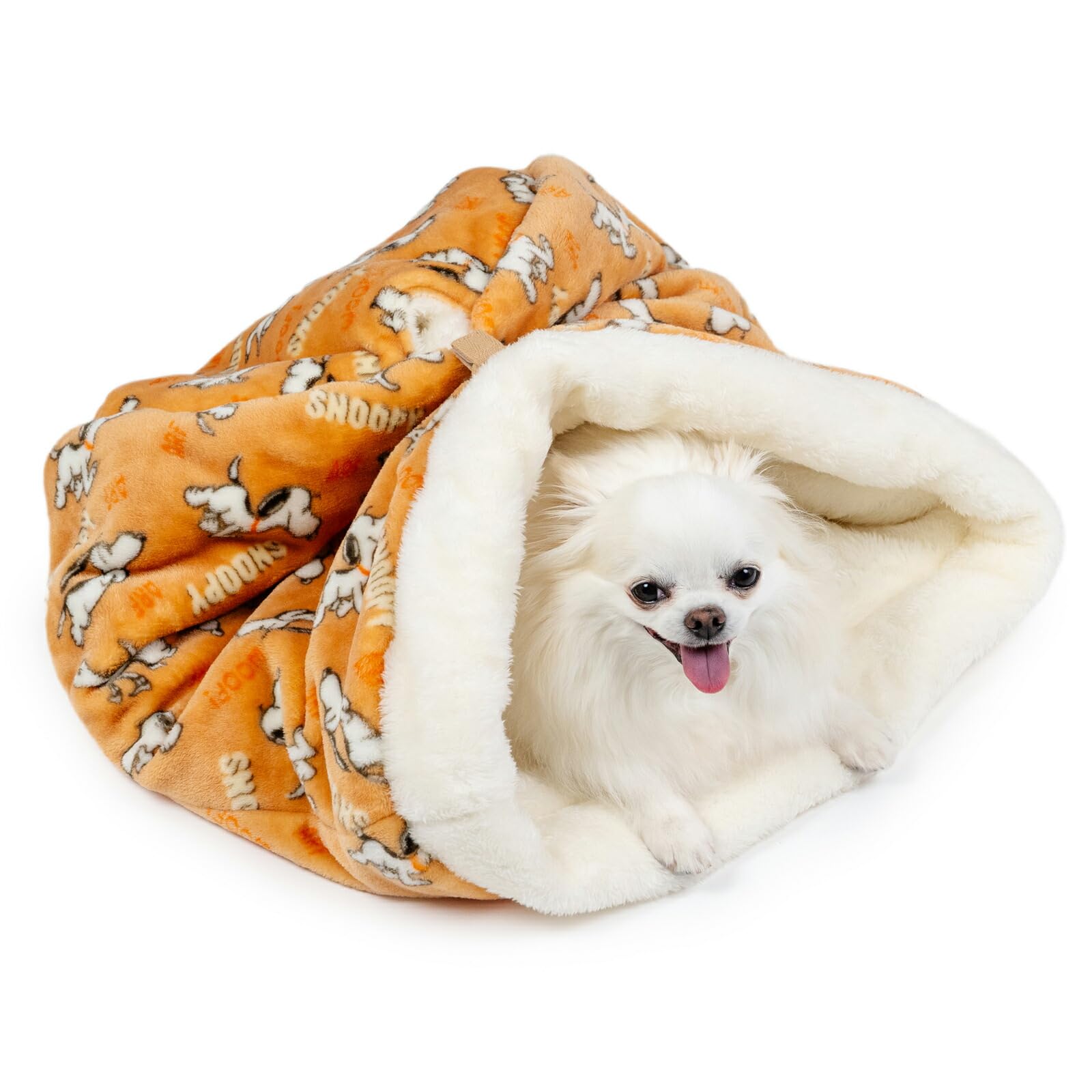 ペットパラダイス スヌーピー 犬 ベッド 冬用 遠赤外線 洗える てくてく 筒型 寝袋 (35×50cm) 遠赤 あったか ペット 冬 かわいい おしゃれ 可愛い 寝具