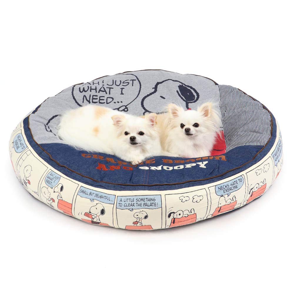 画 ペットパラダイス スヌーピー 80’S クッション 丸型 (90cm) 寝具 633-33992