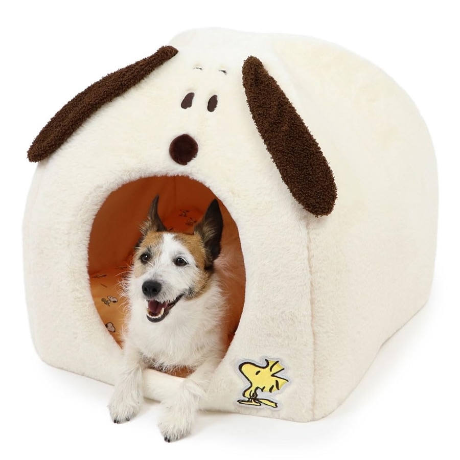 ペットパラダイス スヌーピー 犬 ベッド ドーム ドーム型ベッド ドーム型ハウス 家 ペットハウス 犬 猫 スヌーピー グッズ ( 顔 ハウス 大 約47×47×46cm ペットパラダイス国内直営店72店舗展開 2025/10/1時点) 758-33817