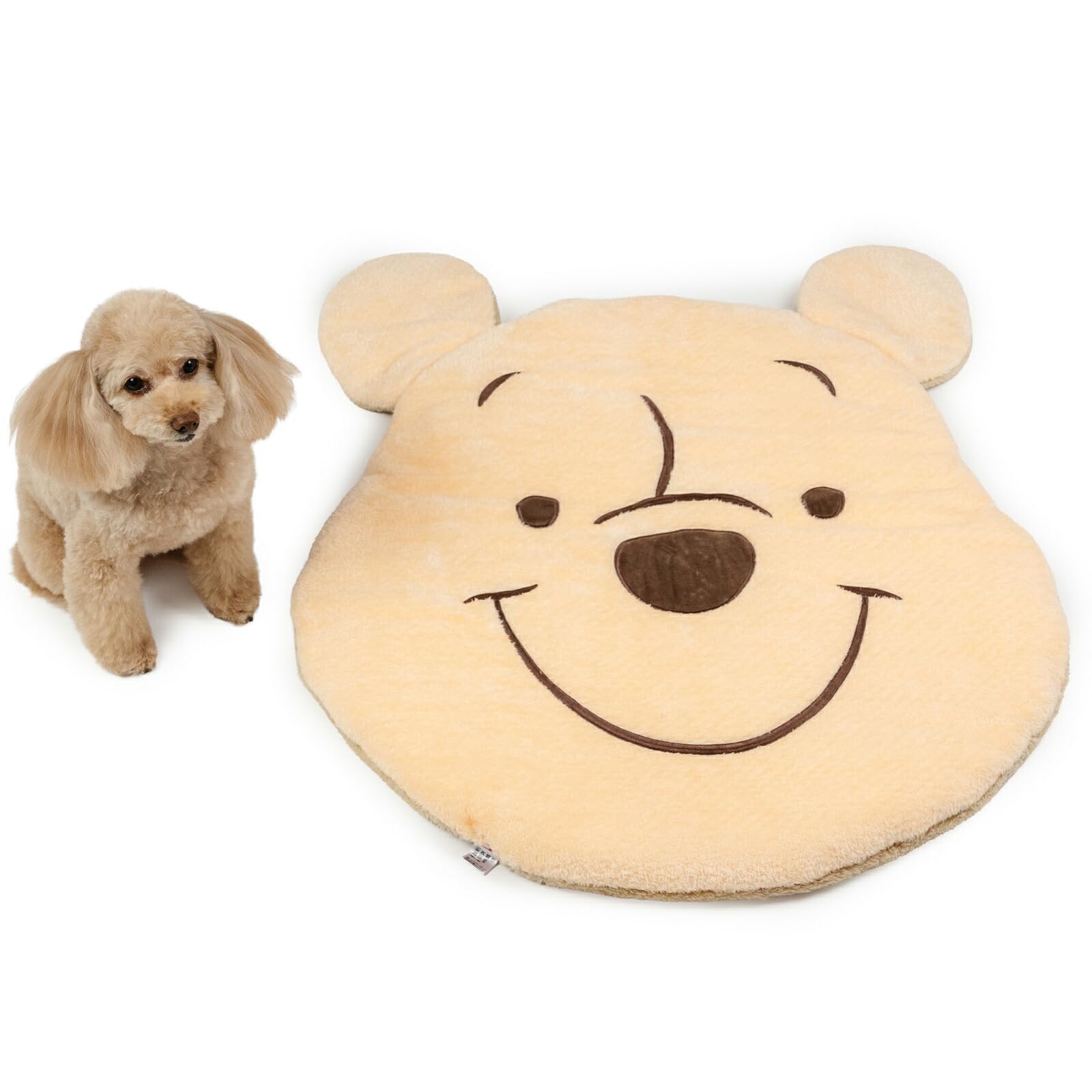ペットパラダイス 犬 マット 冬用 ディズニー にっこり くまのプーさん 遠赤外線 (71×76cm) 寝具