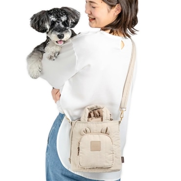 ペットパラダイス 犬 お散歩バッグ お散歩 くま ショルダー お散歩バッグ 猫 ペット おしゃれ ショルダーバッグ 斜め掛け お散歩バック (国内直営店72店舗展開2025/10/1時点)