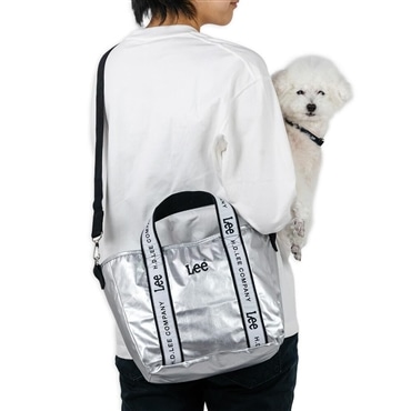ペットパラダイス Ｌｅｅ お散歩 犬散歩バッグ ショルダーバッグ 犬さんぽカバン ペット 犬 猫 ( ロゴ お散歩バッグ シルバー ペットパラダイス国内直営店72店舗展開2025/10/1時点)