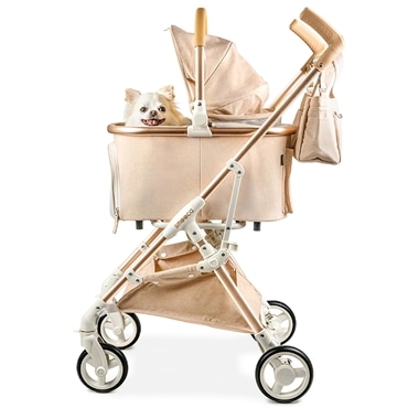 ペットパラダイス ペットカート 犬 バギー 小型犬 中型犬 ドッグカート スムーカ ミニ ベージュ 10kgまで対応 (国内直営店73店舗展開中 2025/11/1時点 )