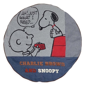 ペットパラダイス 犬 スヌーピー 丸型 クッション用 替えカバー (８０’Ｓ 柄) (90cmの丸型クッションに対応） (Ｌ) 寝具 (国内直営店72店舗展開2025/10/1時点)  633-33994
