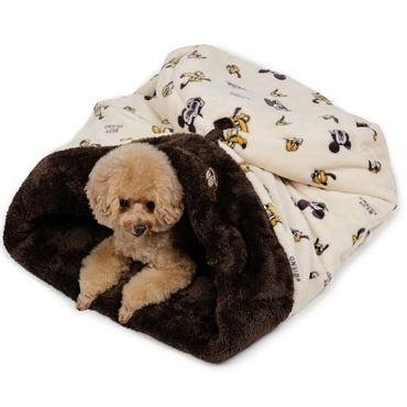 ペットパラダイス 犬 ベッド 遠赤外線 筒型 寝袋 ディズニー プルート (42×70cm) ベッド 寝具