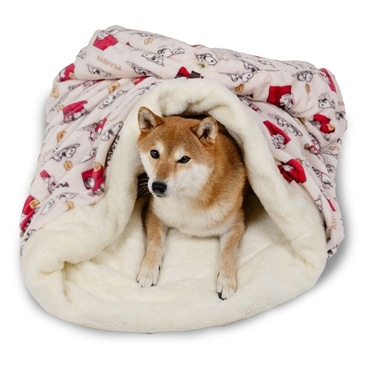 ペットパラダイス 犬 ベッド 秋 筒型 ボア 寝袋 スヌーピー 遠赤外線 うたたね柄 (57×95cm) Ｌ ベッド 寝具
