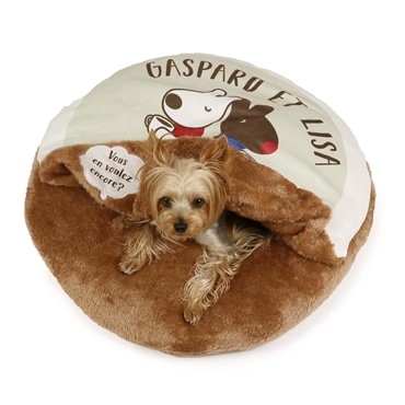 ペットパラダイス リサとガスパール 犬 マット 冬用 寝具 クッション ベッド くつろぎマット 60cm ペットベッド ペットクッション 遠赤外線 洗える 保温 防寒 ペット 冬 (国内直営店72店舗展開2025/10/1時点)