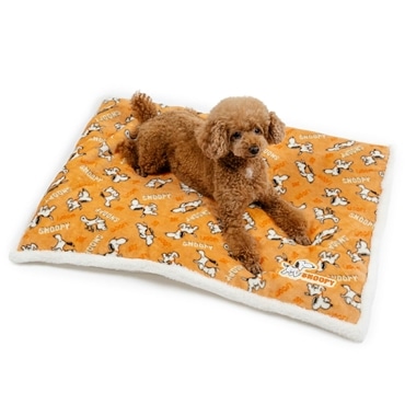 ペットパラダイス 犬 マット 冬用 （80cm×60cm）てくてく 四角 ボアマット スヌーピー 遠赤外線 寝具