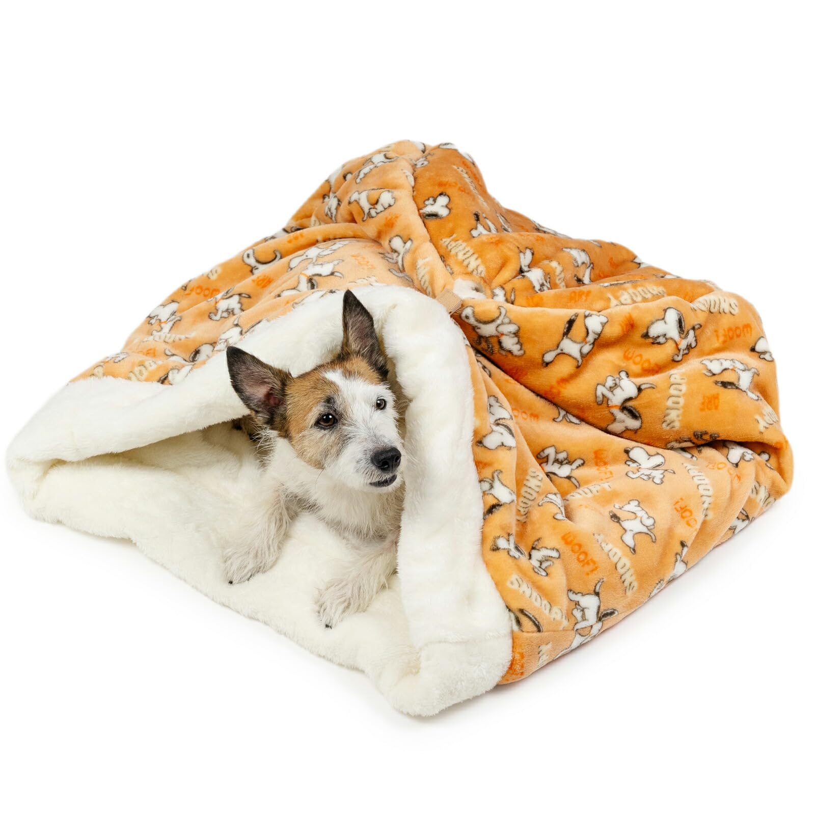 ペットパラダイス スヌーピー 犬 ベッド 冬用 遠赤外線 洗える てくてく 筒型 寝袋 （42×70cm） 遠赤 あったか ペット 冬 かわいい おしゃれ 可愛い 寝具