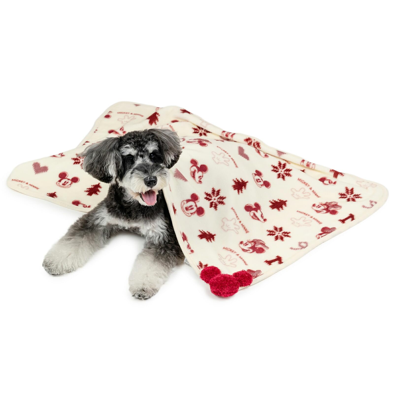 ペットパラダイス ディズニー ミッキー ミニー 犬 寝具 毛布 冬用 ニット柄 ブランケット 保温 暖かい 防寒 かわいい あったか
