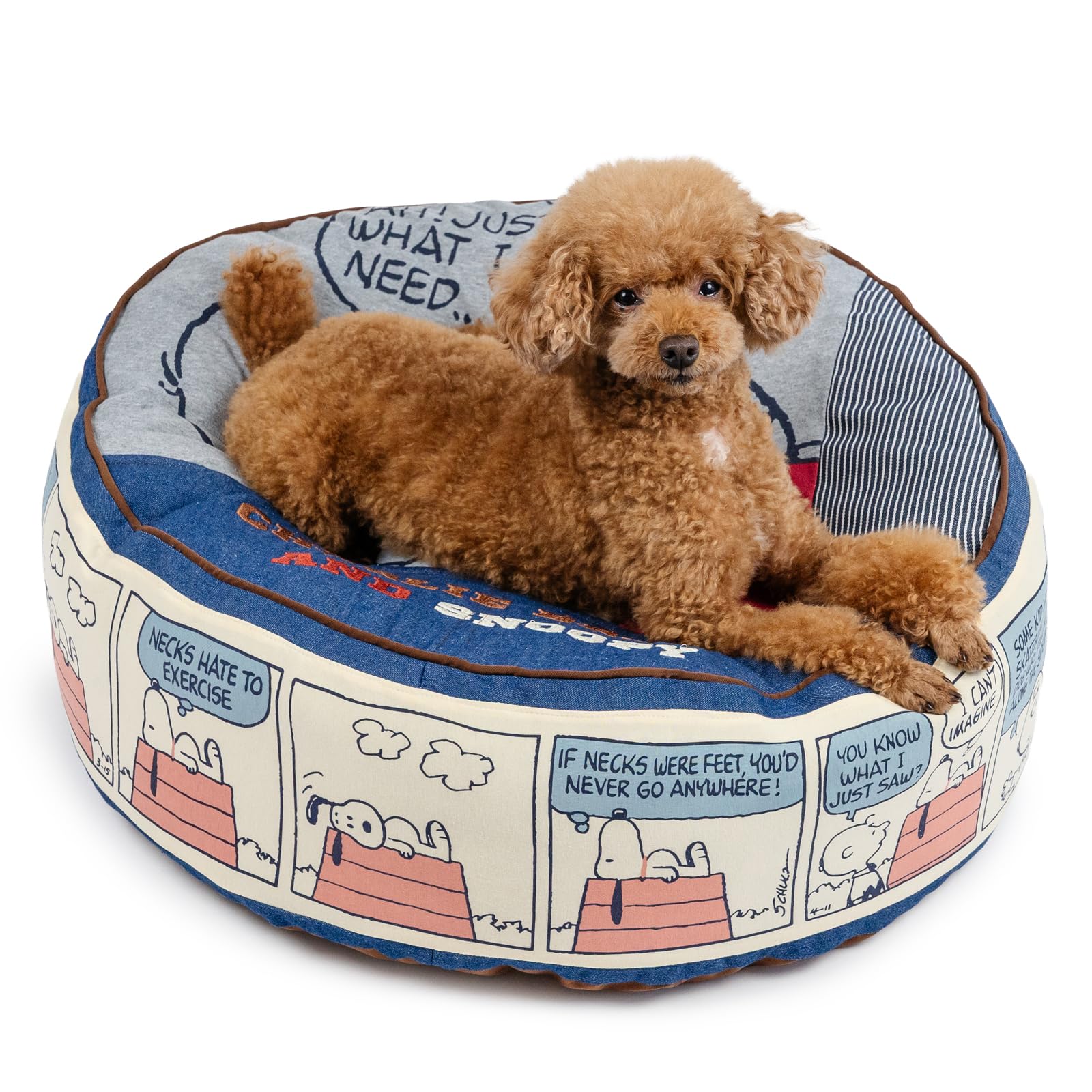 ペットパラダイス スヌーピー ８０’Ｓ クッション 丸型 (60×20cm） 寝具 633-33991